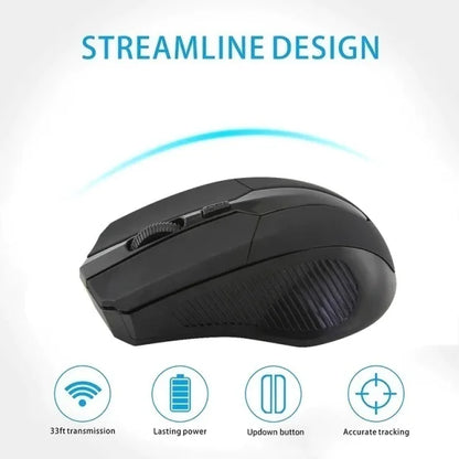 Mouse Sem Fio USB G10 Óptico – Gamer e Escritório, Compatível com Windows, Notebook e PC