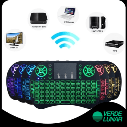 Mini Teclado Controle Sem Fio  - Verde Lunar