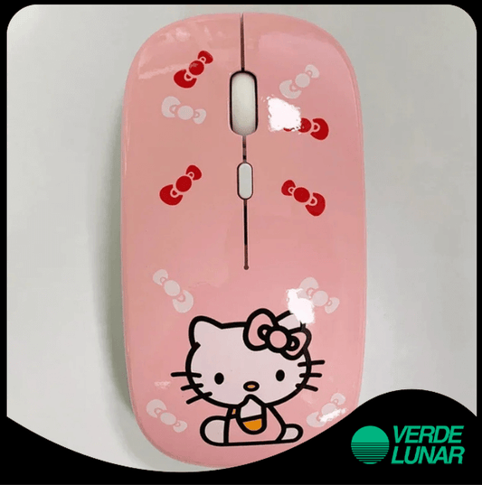 Hello Kitty Mouse sem fio Bluetooth Ultrafino Silencioso