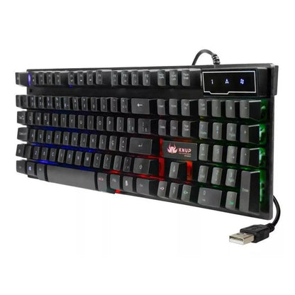 Teclado Gamer Semi Mecânico Led Luminoso Profissional