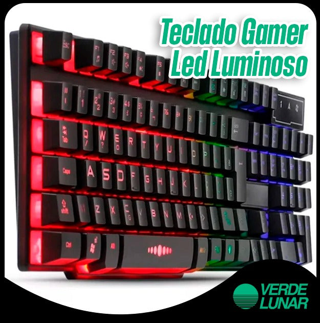 Teclado Gamer Semi Mecânico Led Luminoso Profissional