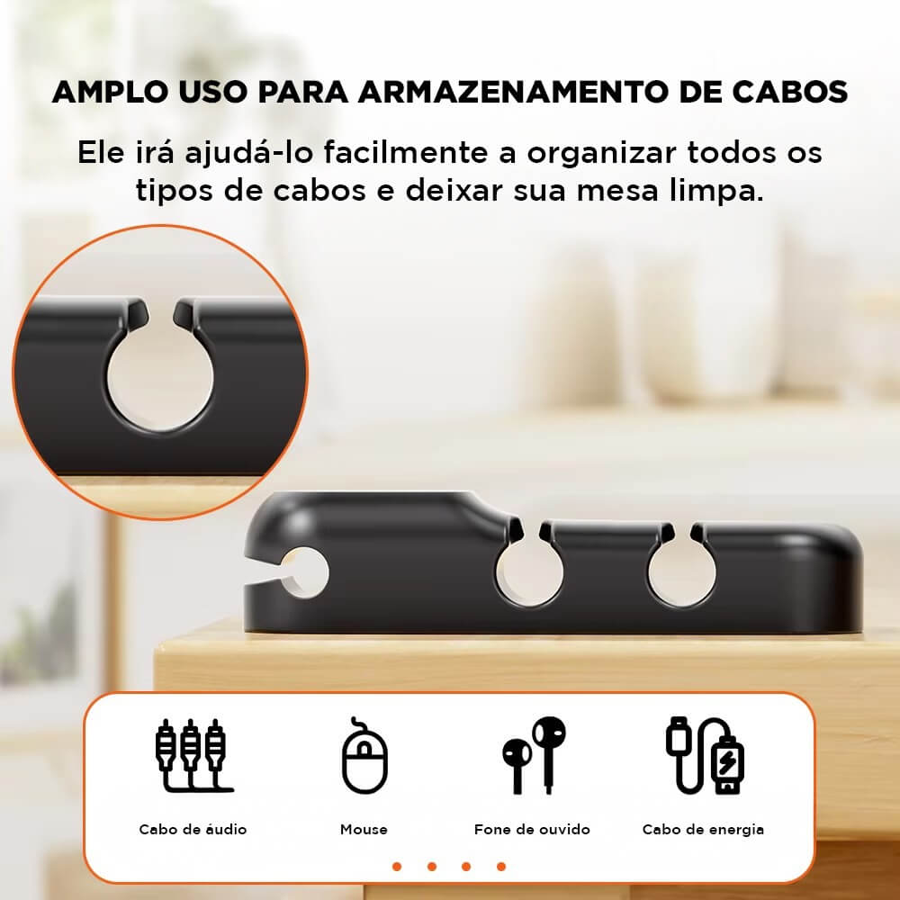 Organizador de Cabos – Praticidade e Organização para Seu Espaço!