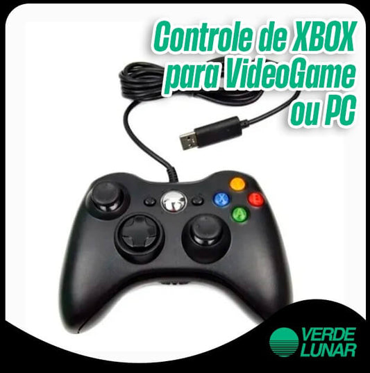 Controle De Xbox 360 Com Fio Para Video Game e PC