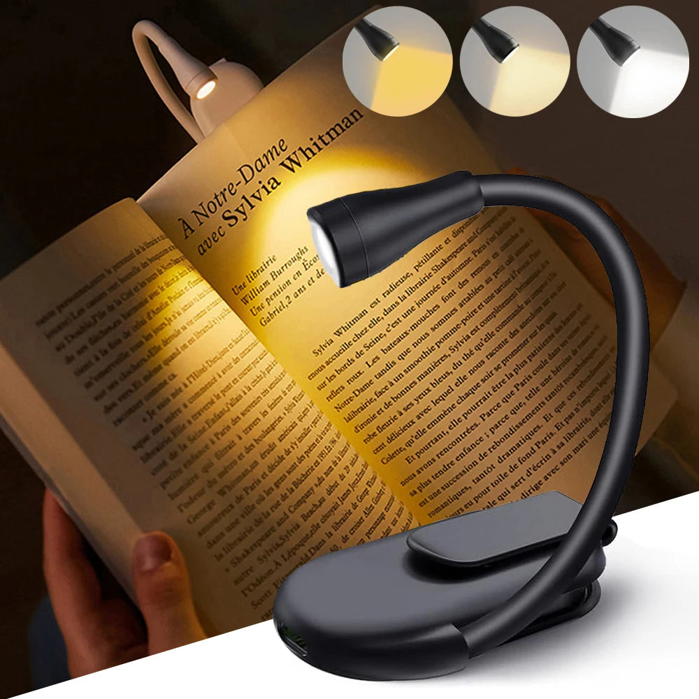 Luz de Leitura LED Portátil: Ilumine Seus Momentos de Leitura!